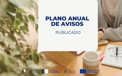 Plano Anual de Avisos do Açores 2030 atualizado